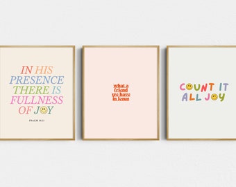 Christian Gallery Wall Prints: Set of 3 (Digital Download)