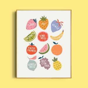 Frucht des Geistes Print: Moderne christliche Kunst (Digitaler Download)