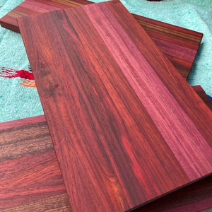 Padauk Cutting Board With Curves — STS Kraftworks Cutting Boards