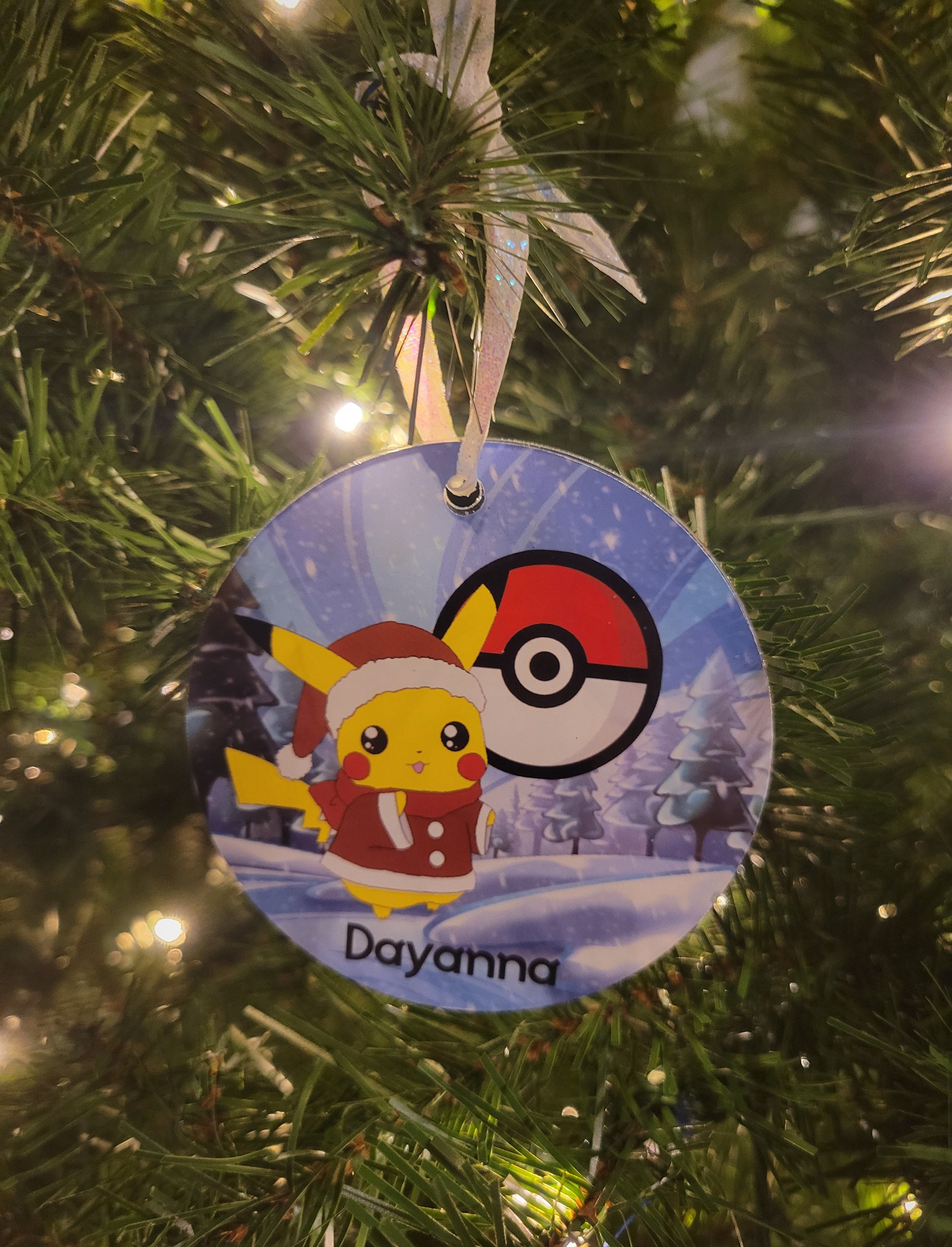 Personalized Pikachu Pokémon Ornament - Etsy