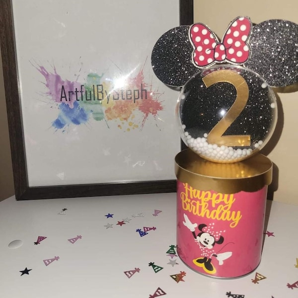 Minnie Mouse Shaker Pringles / MinnieMouse party favor / Minnie Mouse dome pringles / Minnie Mouse birthday