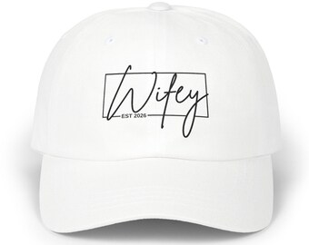 Wifey EST 2026 Cap | Bridal Shower, Newlywed Wedding Keepsake