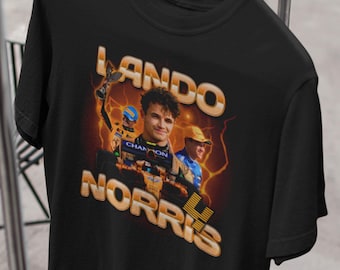 Lando Norris F1 Shirt: Photo Montage Graphic Tee