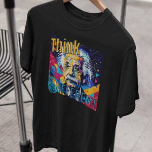 Albert Einstein Shirt: Modern &quot;Think Different&quot; Graphic Tee