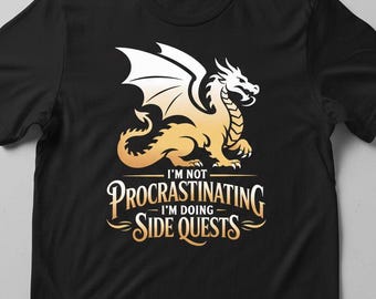 Side Quests T-Shirt: Funny Gamer RPG Tee