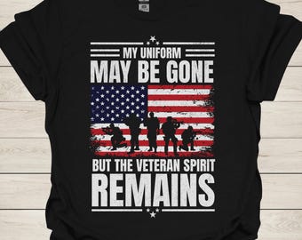 Camiseta de veterano dos EUA: presente militar patriótico