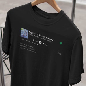 Custom Song Lyric T-Shirt: Personalized Music Player Design