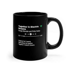 Personalized Song Lyric Mug: Custom Music Gift, 11oz Black Ceramic