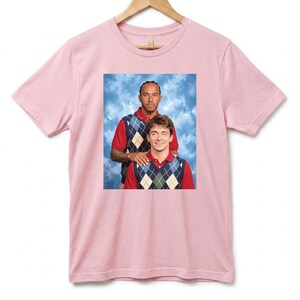Lewis & Charles Awkward 1990s School Photo T-Shirt, Vintage Yearbook Style Formula Racing Fan Tee image 12
