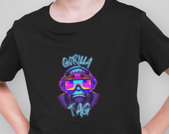 Gorilla Tag Shirt, Kids Gaming T-Shirt, VR Shirt, Childrens Gaming T-Shirt