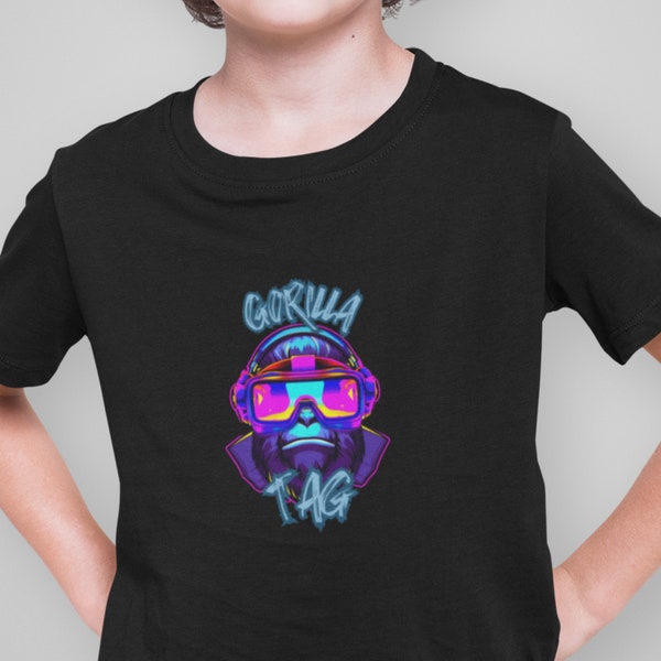 Gorilla Tag Shirt, Kids Gaming T-Shirt, VR Shirt, Childrens Gaming T-Shirt