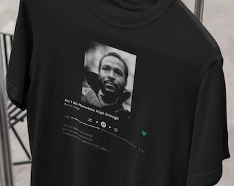 Chemise personnalisée avec image de chanson, conception de lecteur de musique, personnalisée avec votre image de chanson préférée, titre, artiste, paroles T-Shirt