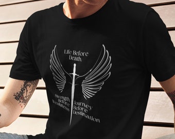 Brandon Sanderson Shirt, Life Before Death. Strength Before Weakness. Journey Before Destination. Way of Kings - T-Shirt