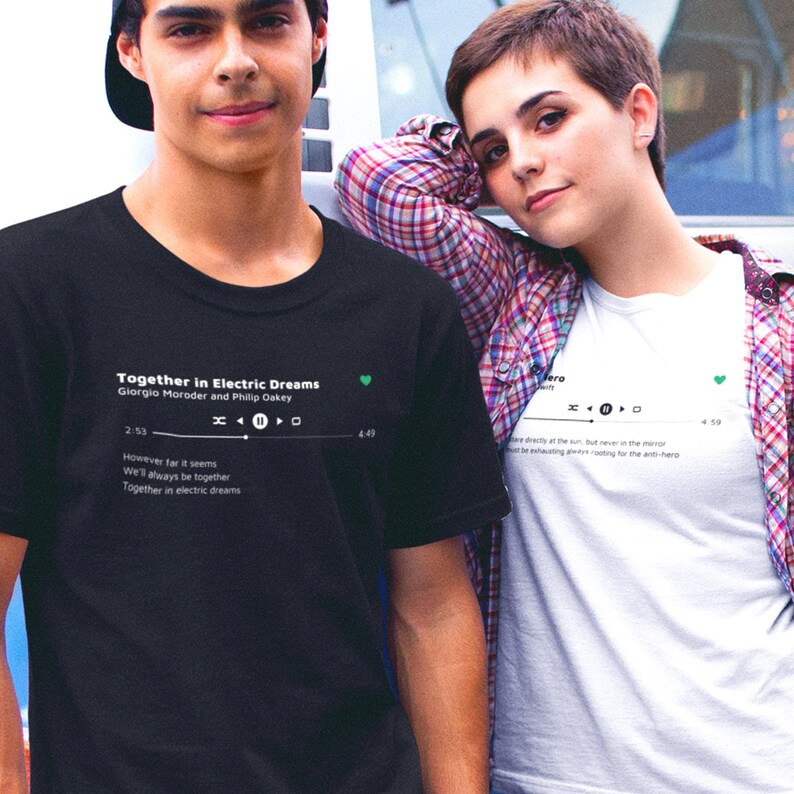 Personalized Song Lyrics Unisex Softstyle T-shirt Music - Etsy