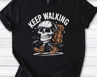 Wandern T-Shirt: Keep Walking Graphic Tee, Outdoor Abenteuer
