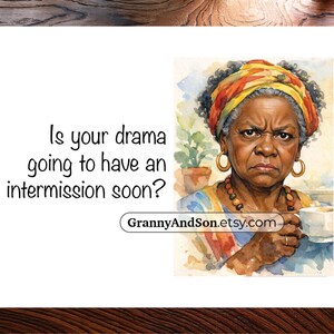 Gratuitous Granny "Pee" downloadable card you print yourself! (AA)