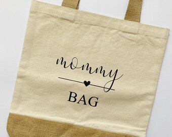 Jute Shopper | Mommy Bag | Tasche | Jute Tasche | Markttasche | Minime