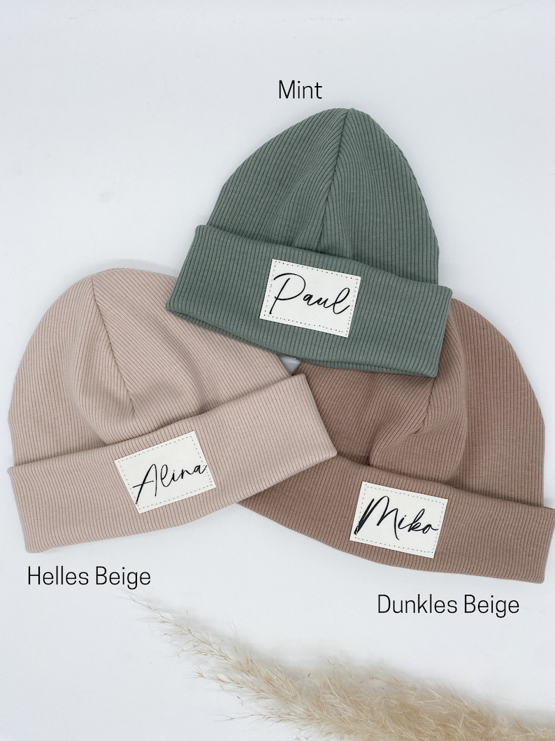 Personalisierte Hipster Beanie Kinder Beanie Beanie für Kinder und Erwachsene Minime Bild 3