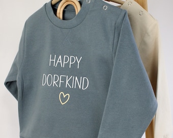 Happy Dorfkind | Statement Pullover | Kinder Pullover | Sweater | Minime