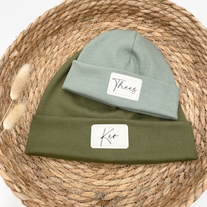 Personalisierte Hipster Beanie Kinder Beanie Beanie für Kinder und Erwachsene Minime Bild 2