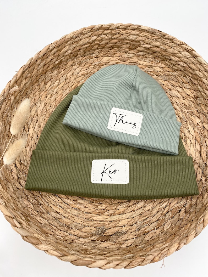 Personalisierte Hipster Beanie Kinder Beanie Beanie für Kinder und Erwachsene Minime Bild 2