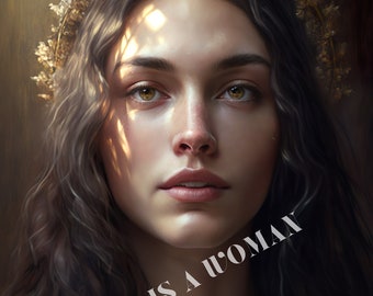 God as a Woman - Esty | Divine Feminine Art | goddess art, divine feminine artwork, printable wall art, high-quality digital download