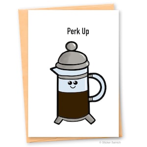 Grappige verjaardagskaart French Press Coffee | Gepersonaliseerd | Opfleuren | Beleef een fantastische verjaardag| Humorwenskaart voor hem of haar