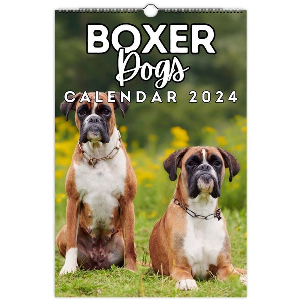 2024 Boxer Calendar Etsy