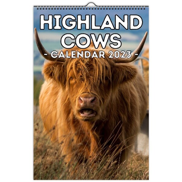 Fluffy Cow Calendar Etsy