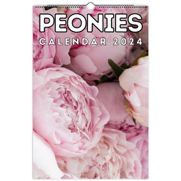 Peony Wall Calendar Etsy