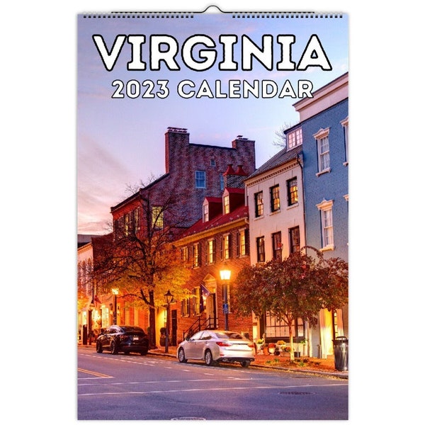 Virginia Calendar Etsy