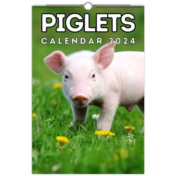 2024 Pig Calendar Etsy