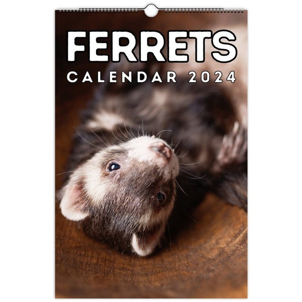 2024 Ferret Calendar Etsy