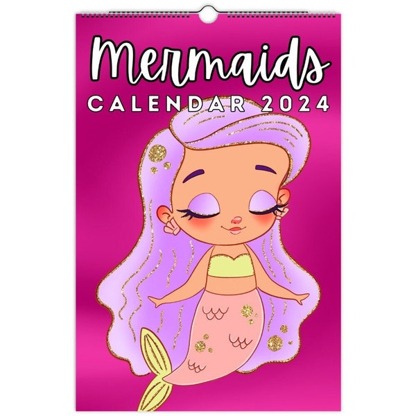 Mermaid Birthday Calendar Etsy