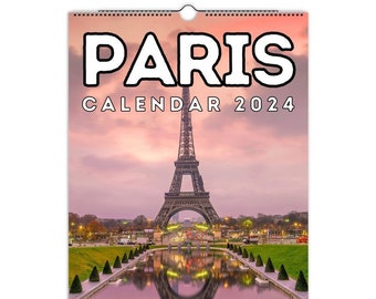 Paris Wall Calendar 2024, Great Gift Idea For Paris City Lovers!