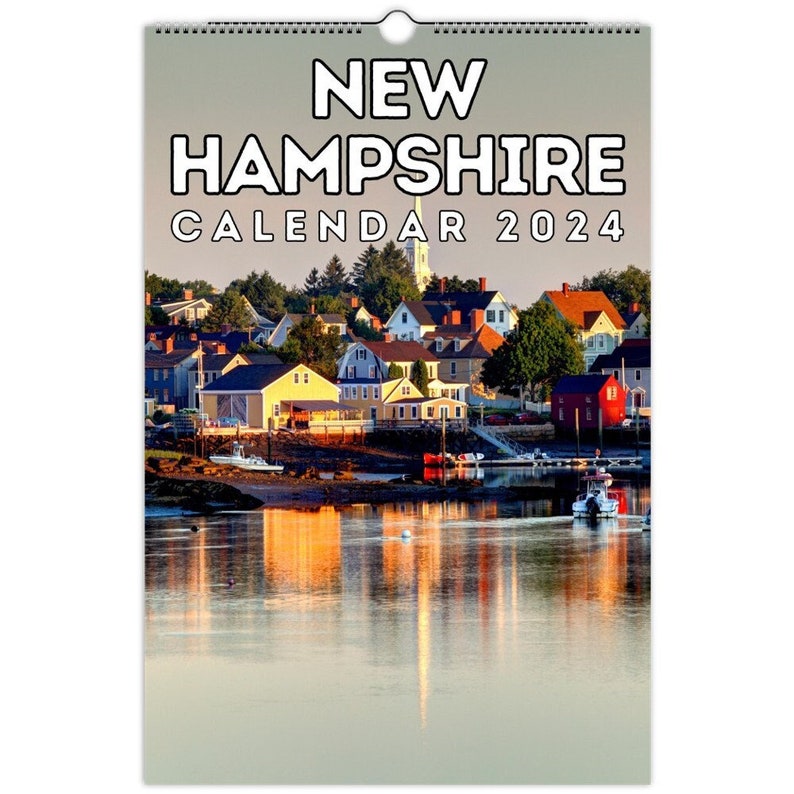 New Hampshire Wall Calendar 2024, Great Gift Idea for New Hampshire