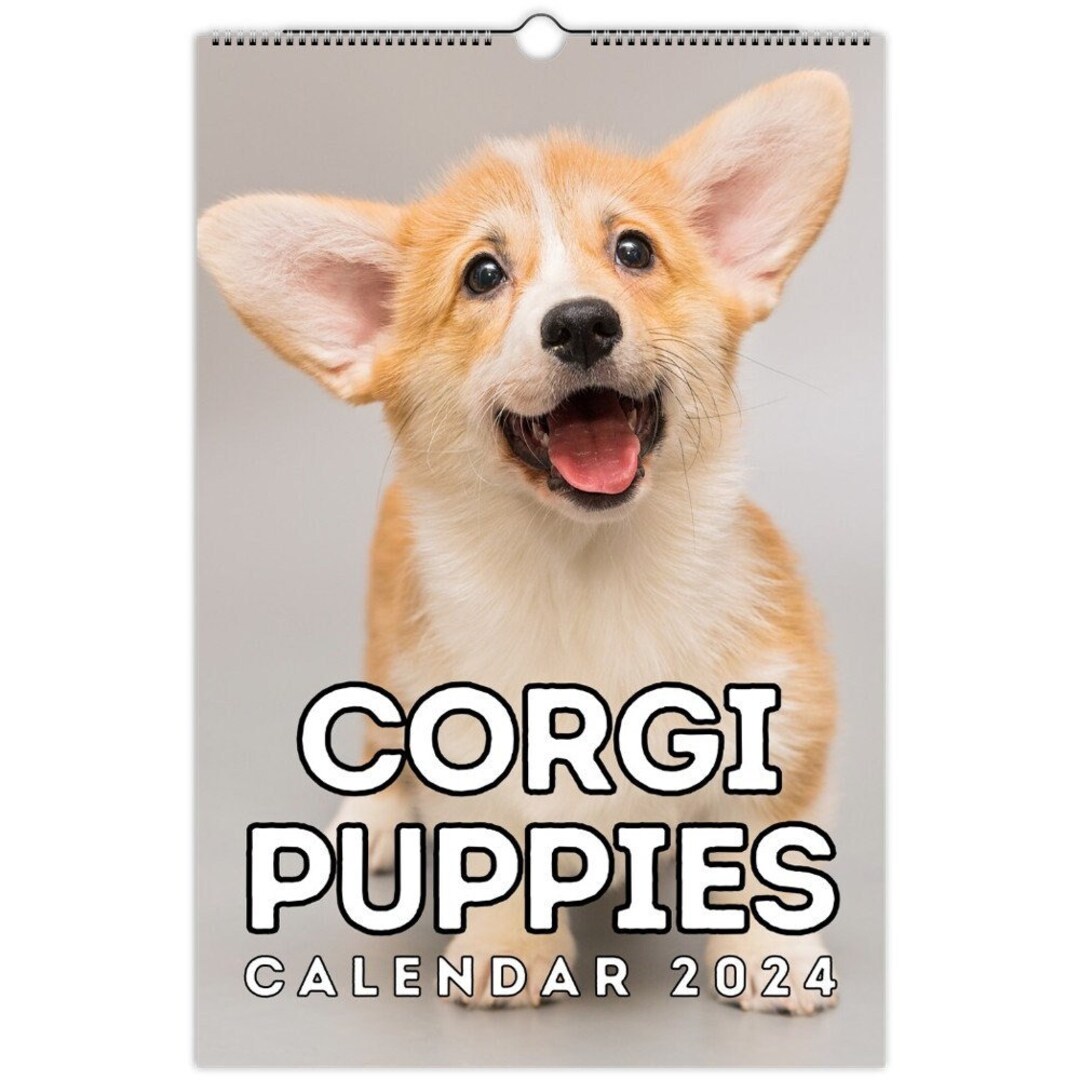 Puppies Wall Calendar 2024, Cute Gift Idea for Puppy Lovers