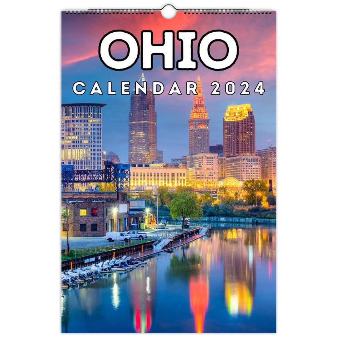 Ohio Wall Calendar 2024, Great Gift Idea for Ohio Lovers - Etsy