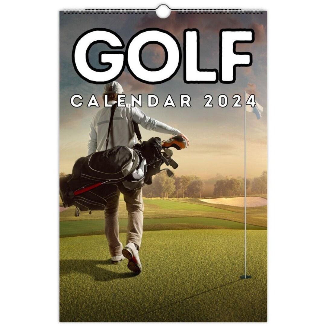 Golf Wall Calendar 2024, Great Gift Idea for Golf Lovers Etsy