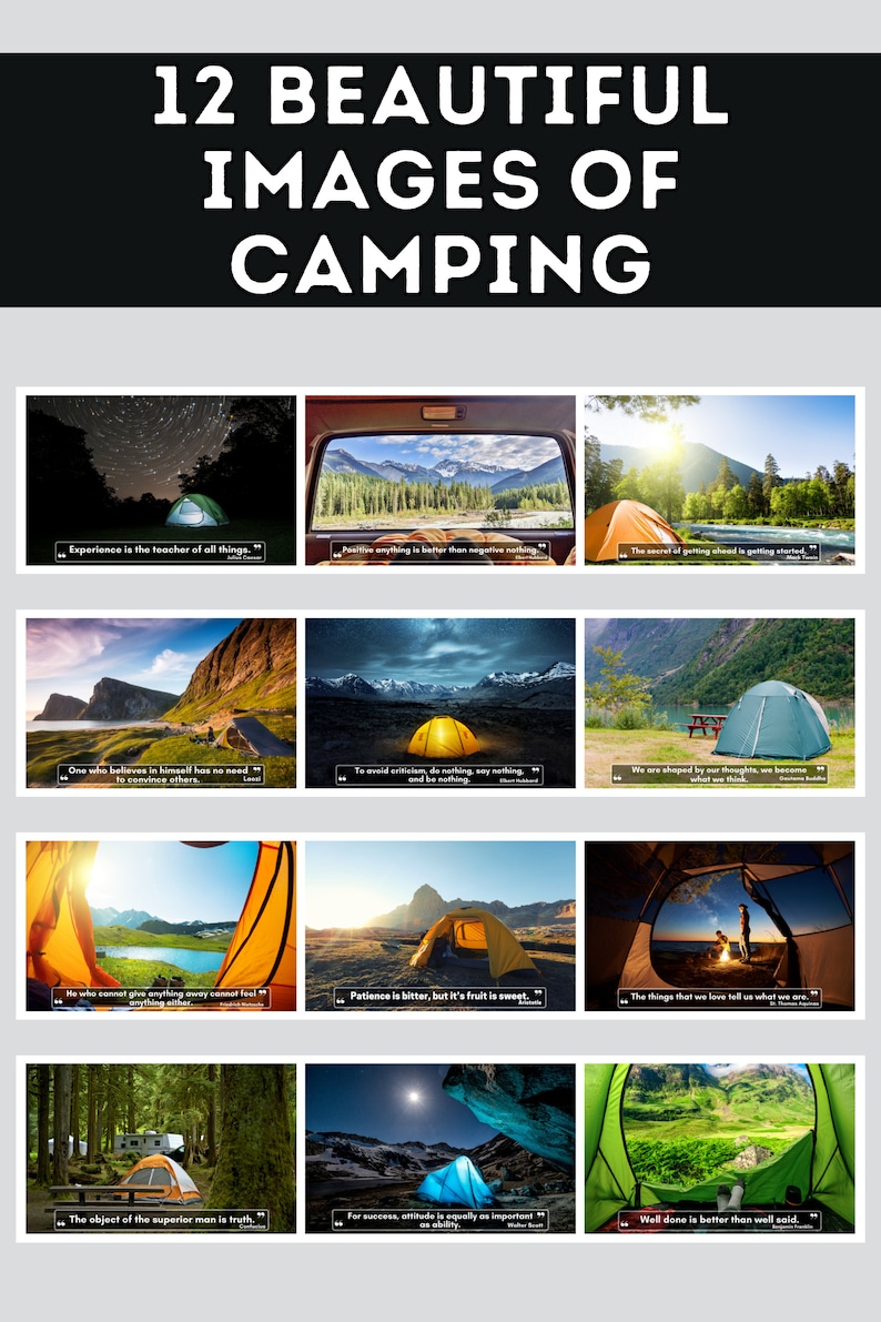 Camping Wall Calendar 2025, Cute Gift Idea for Camping Lovers Etsy