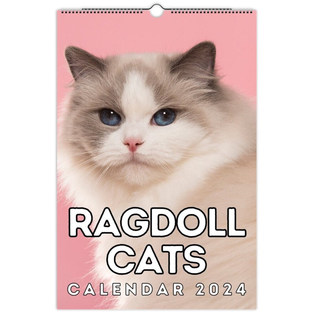 Ragdoll Cats Wall Calendar 2024, Cute Gift Idea for Ragdoll Cat Lovers