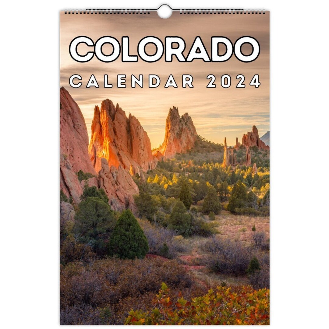 Colorado Wall Calendar 2024, Great Gift Idea for Colorado Lovers Etsy