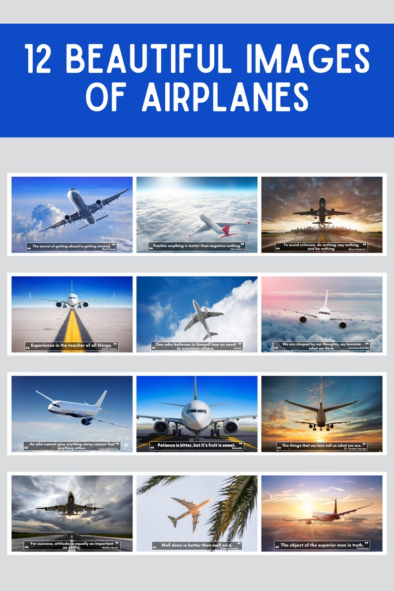 Airplanes Wall Calendar 2024, Great Gift Idea for Plane Lovers Etsy