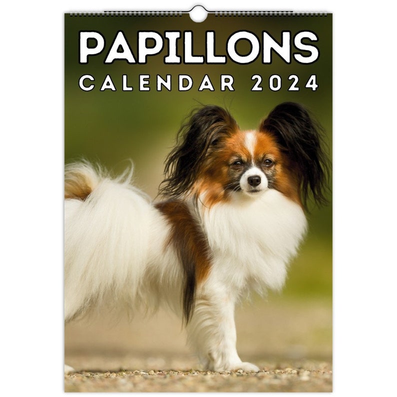 Papillons Wall Calendar 2024, Cute Gift Idea for Papillon Dog Lovers