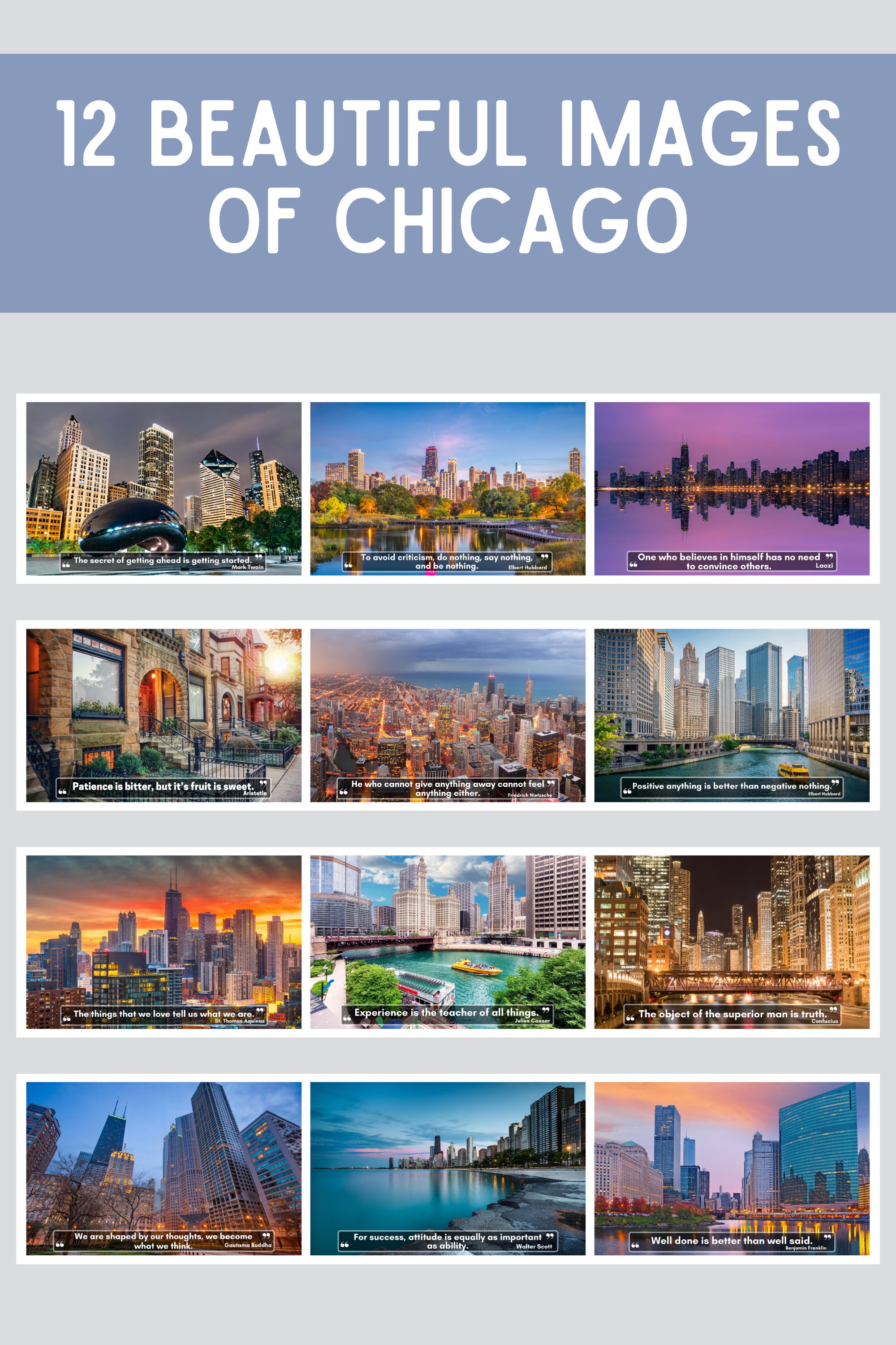 Chicago Wall Calendar 2024, Great Gift Idea for Chicago Lovers Etsy