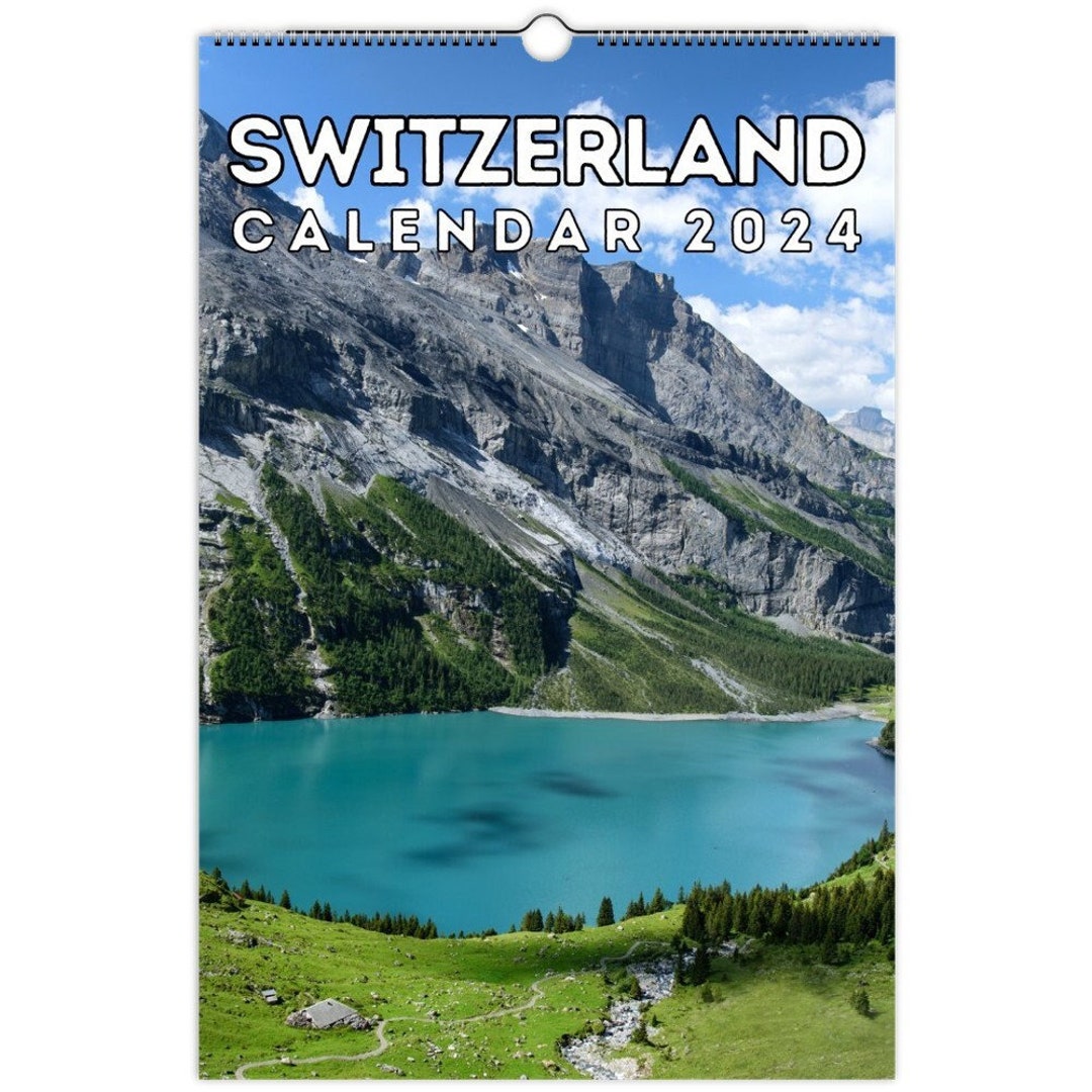 Switzerland Wall Calendar 2024, Great Gift Idea for Switzerland Lovers