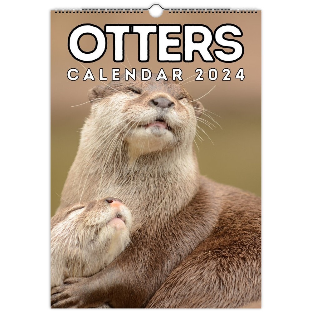 Otters Wall Calendar 2024, Cute Gift Idea for Otter Lovers Etsy