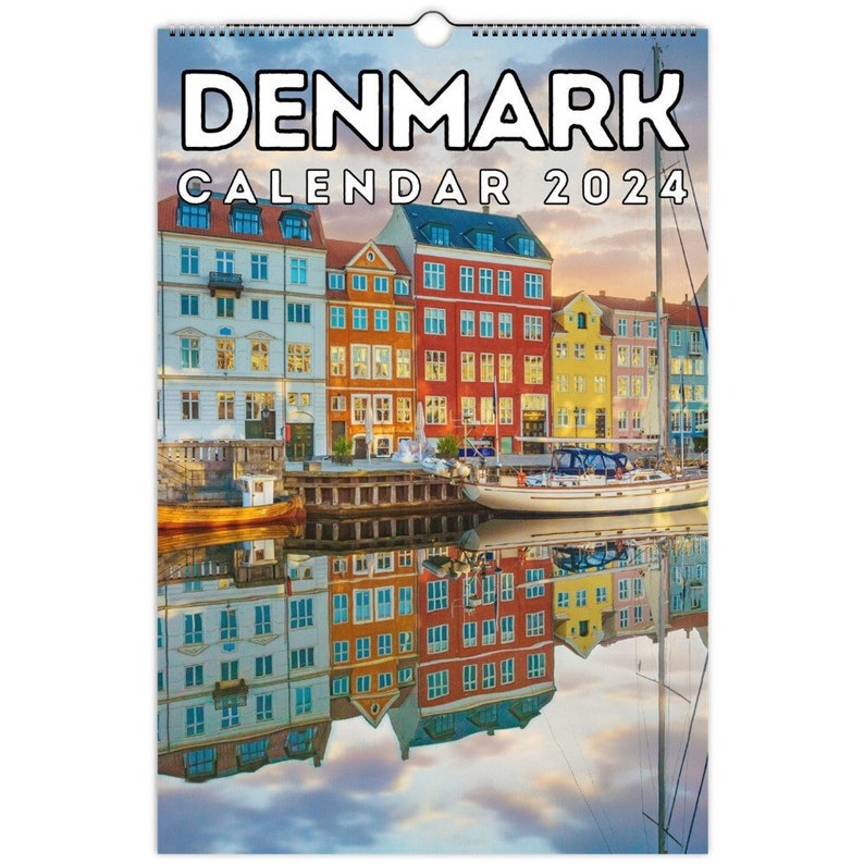 Denmark Wall Calendar 2024, Great Gift Idea for Denmark Lovers Etsy