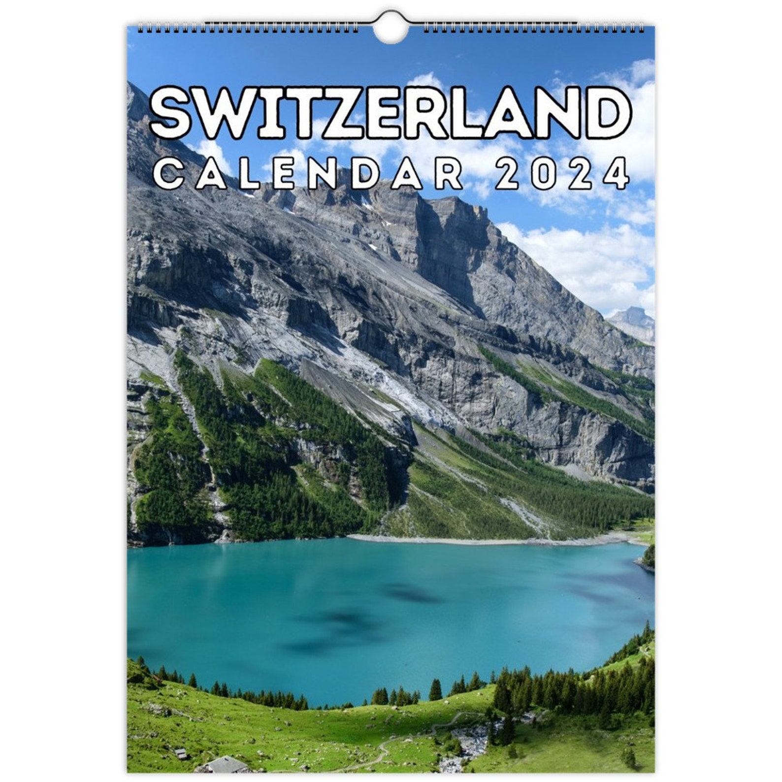 Switzerland Wall Calendar 2024, Great Gift Idea for Switzerland Lovers