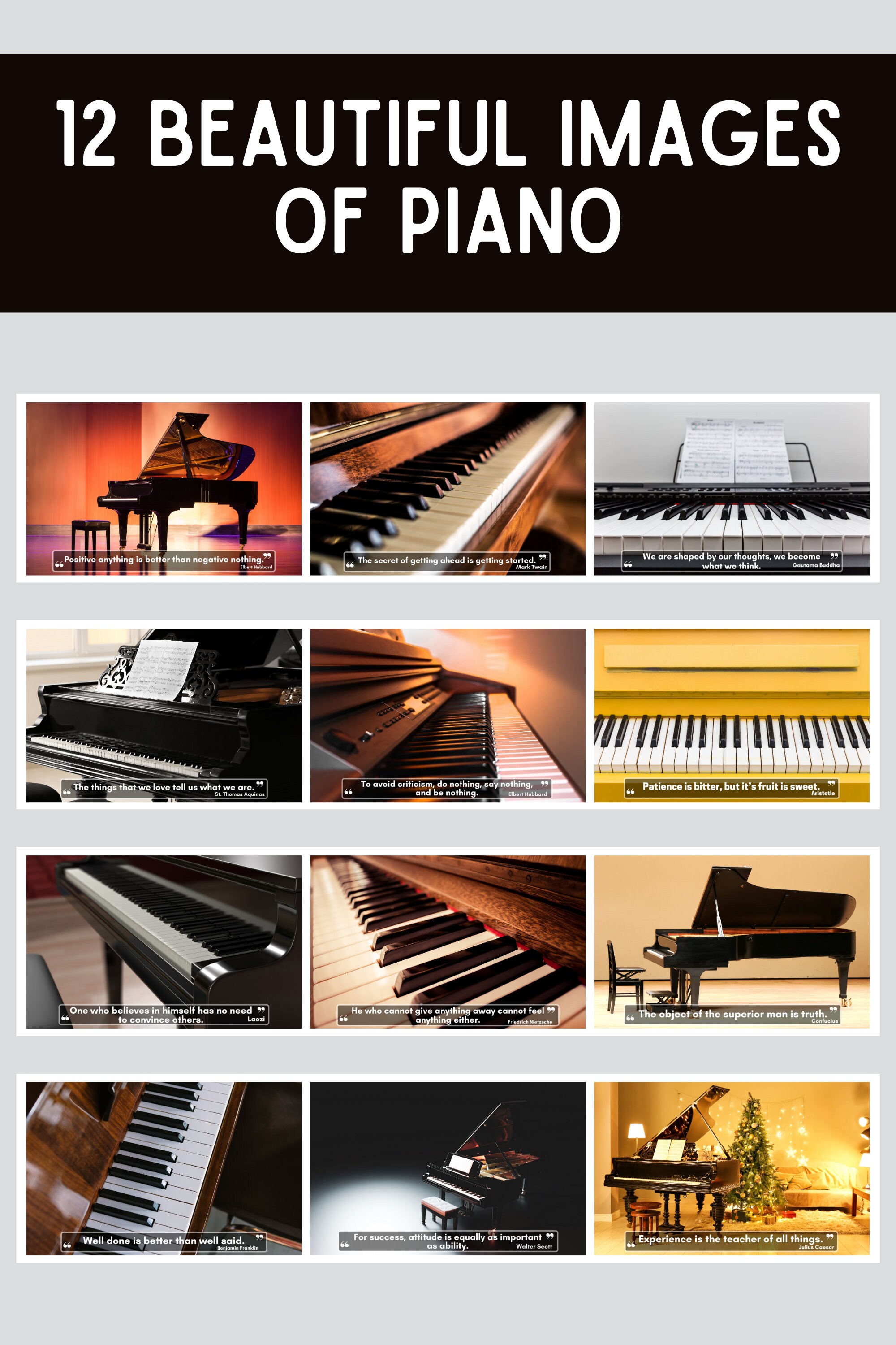 Piano Wall Calendar 2024, Great Gift Idea for Piano Lovers 